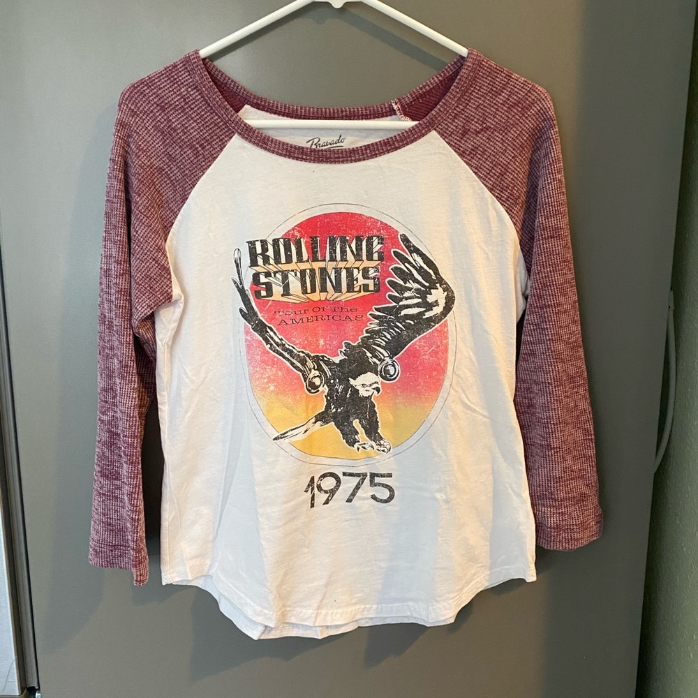 Rolling Stones 1979 baseball T-shirt